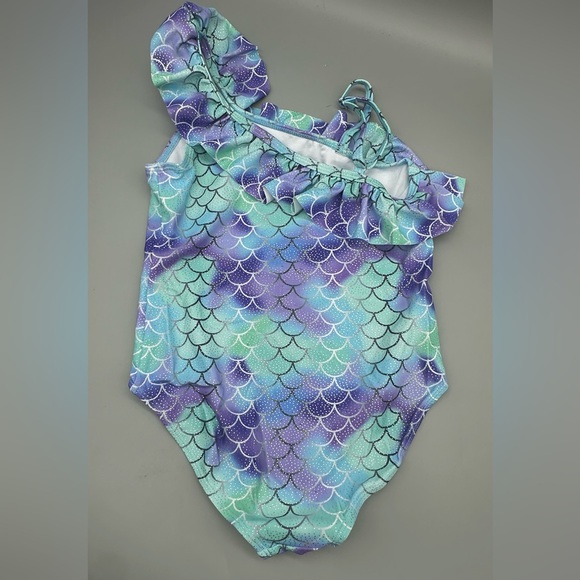 kavkas Baby Girl Swimsuit Cute One Piece Bathing Suit with Sun Protection Ruffle - Picture 2 of 7